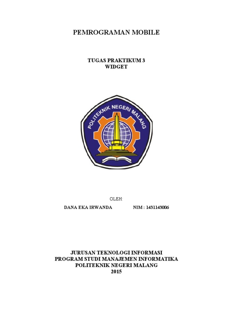 Tugas Pemrograman Mobile 3 | PDF | Android (Sistem Operasi) | Perangkat ...