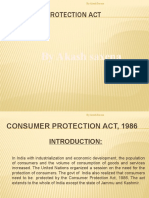 Consumer Protection Act: by Akash Saxena