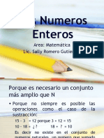 Los Numeros Enteros