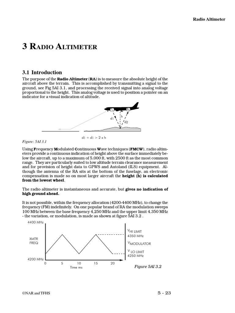 NAR Radio Altimeter PDF PDF Transmitter Altimeter