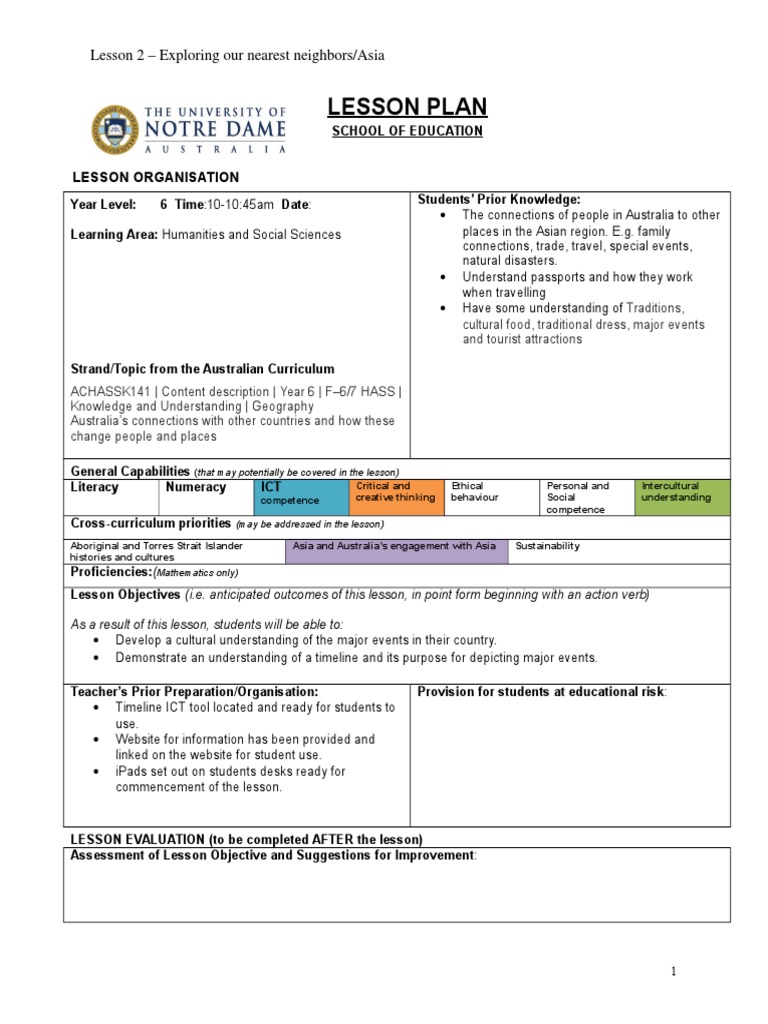 lesson 2 ict lesson plan Lesson Plan Educational Technology
