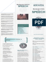 Speech Department Pamphlet
