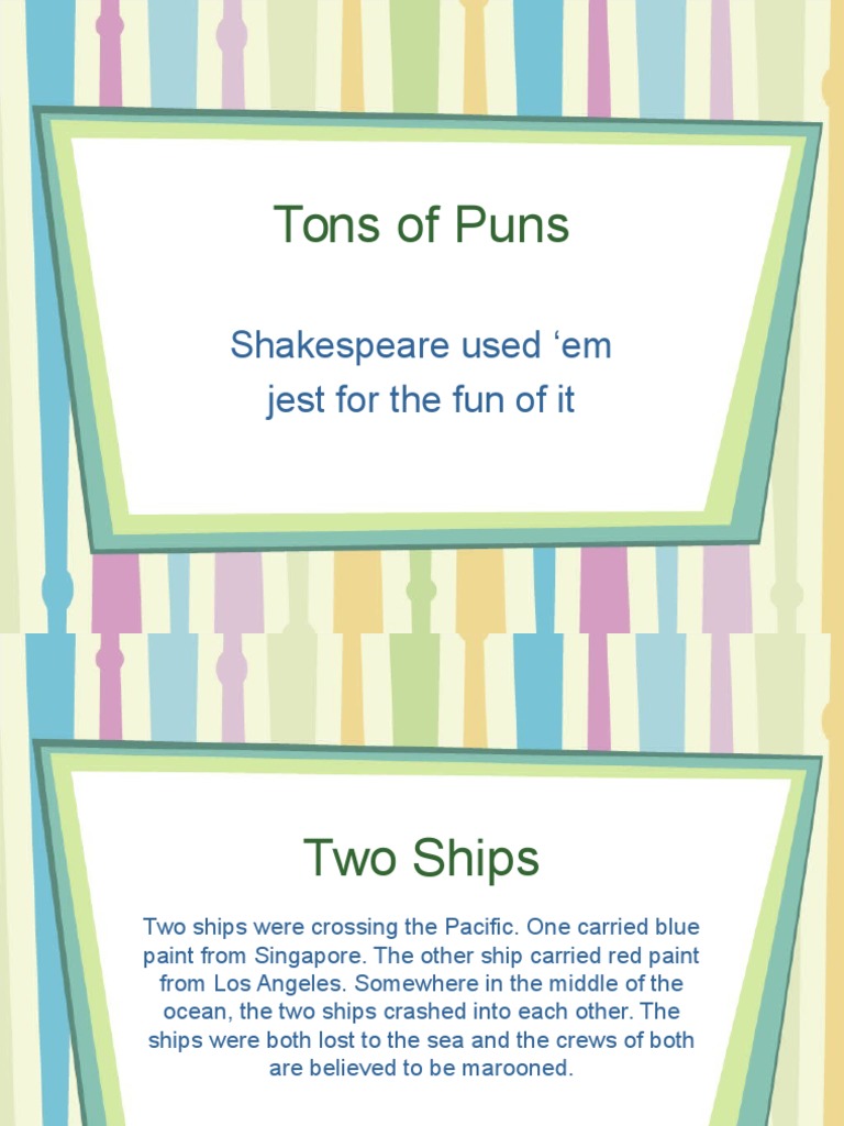 Puns and Wordplay Humor | PDF