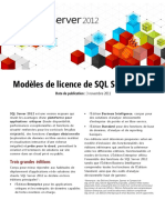 SQL2012 Licensing Datasheet FR