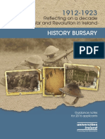 History Bursary 2016 Ireland 