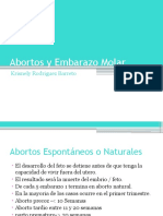 Abortos y Embarazo Molar