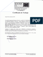 Modelo de Certificado de Trabajo