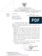 Surat Bupati Grob. Perihal Ralat SE Bupati ttg Kades