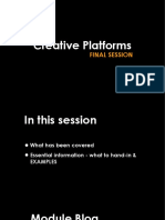 Creative Platforms - Final Session 