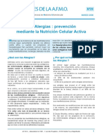 Las Alergias - Prevención Mediante La Nutrición Celular Activa