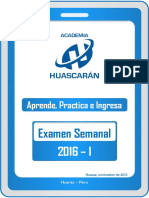 ACADEMIA HUASCARÁN Examen Semanal 28-11-2015 PDF