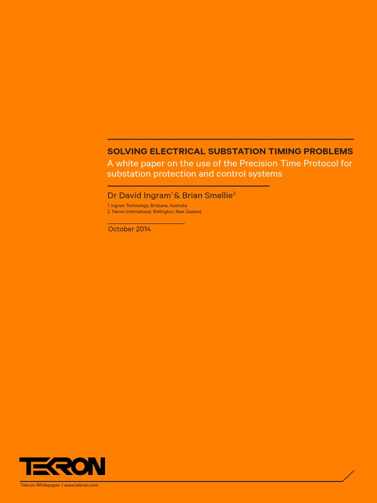 A White Paper On The Use of The Precision Time Protocol | PDF ...