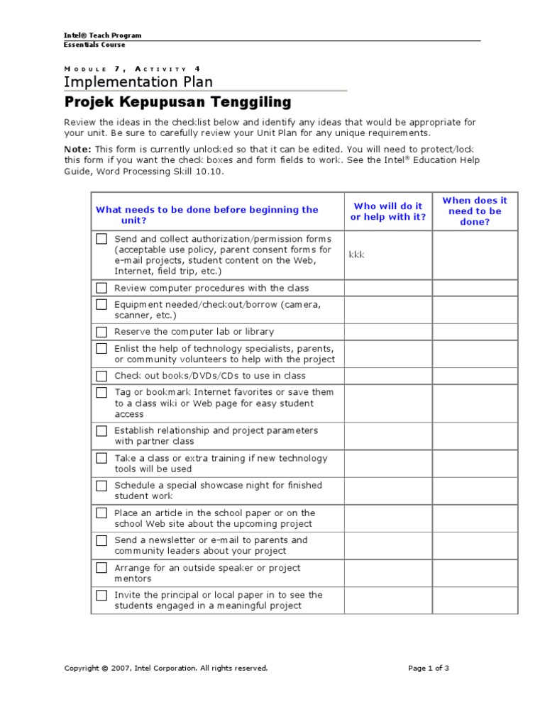 Implementation Plan Template | PDF | Wiki | World Wide Web