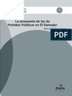 La propuesta de ley de partidos políticos en El Salvador