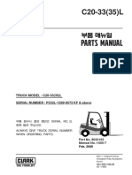 Parts Manual: TRUCK MODEL: C20-33 (35) L SERIAL NUMBER: P232L-1289-9572 KF & Above