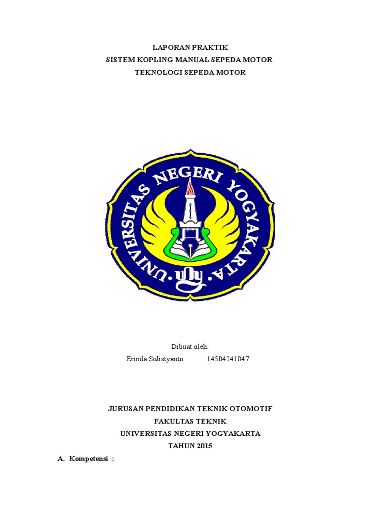 Laporan Praktik Tsm Kopling Manual Docx