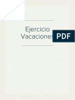 Ejercicio Vacaciones