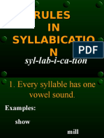 Rules IN Syllabicatio N