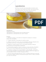 Bolo de 3 Ingredientes