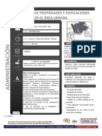 Valoración de Propiedades y Edificaciones en El Área Urbana