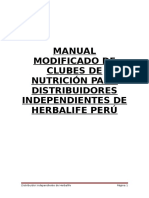 Manual Modificado de Clubes de Nutricion para Distribuidores
