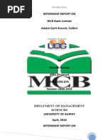 Download MCB Internship Report by Haseeb Razzaq SN30554269 doc pdf
