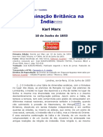 A Dominação Britânica e a Destruição da Sociedade Indiana