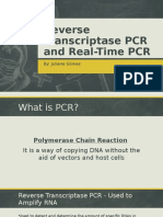 Reverse Transcriptase PCR and Real-Time PCR: By: Juliana Gómez