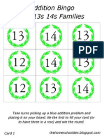 AdditionBingo 12s13s14s Card1