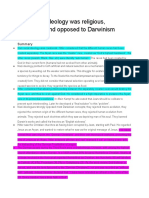 Nazi Racial Ideology Was Religious, Creationist and Opposed To Darwinism