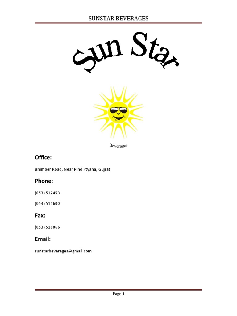 Business Plan Of Energy Drink