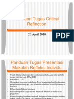 Panduan Tugas Makalah Refleksi