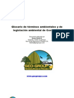 Glosario de Términos Ambientales y de Legislación Ambiental