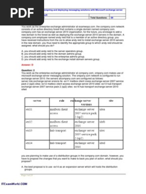 Answer D Exam Name Exam Type Exam Code Total Questions