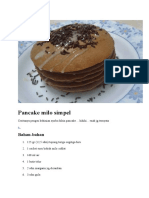 Pancake Milo Simpel