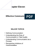 Chapter Eleven: Effective Communication