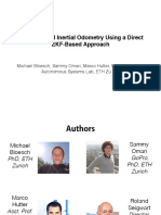 Seminar - visual odometry using direct EKF approach