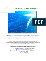 Manual Instalación Windows 7