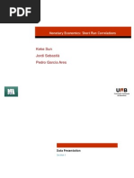 Keke Sun Jordi Sebastià Pedro García Ares: Monetary Economics: Short Run Correlations