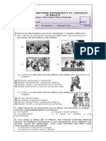 Prueba Derechos y Deberes Tercero Básico