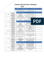 Jadual Bertugas English Day 16