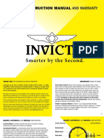 Invicta Instruction manual