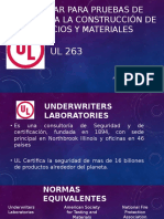 Estándar para Pruebas de Fuego para La Construcción y Materiales UL263