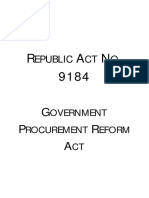 RA_9184- Government Procurement Reform Act