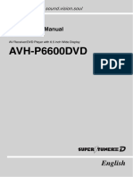 Operation Manual Avh-P6600dvd