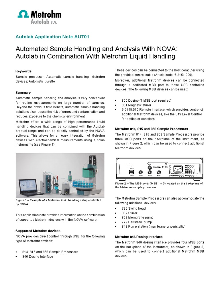 Autolab Application Note AUT01 | PDF | Interface (Computing ...