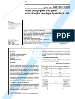 NBR 03108 - 1998 - Cabos de Aco Para Uso Geral - Determinacao Da Carga de Ruptura Real