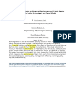 A Comparative Study On Financial Performance of Public Sector Banks in India: An Analysis On Camel Model