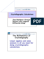 Mathematics For Crystallography 2