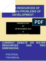 Water Resources of Pakistan-Problems of Development: Presentation BY DR Mohammad Said & Aamir Hussain